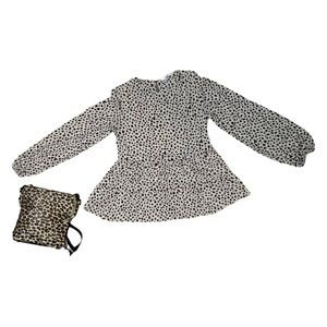 NWOT H&M Long Sleeve tunic in animal print size Medium